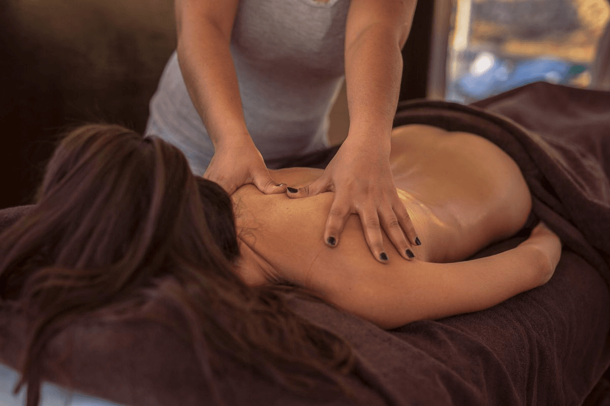 Relaxing spa environment